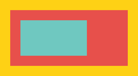 Example of overlapping action colors